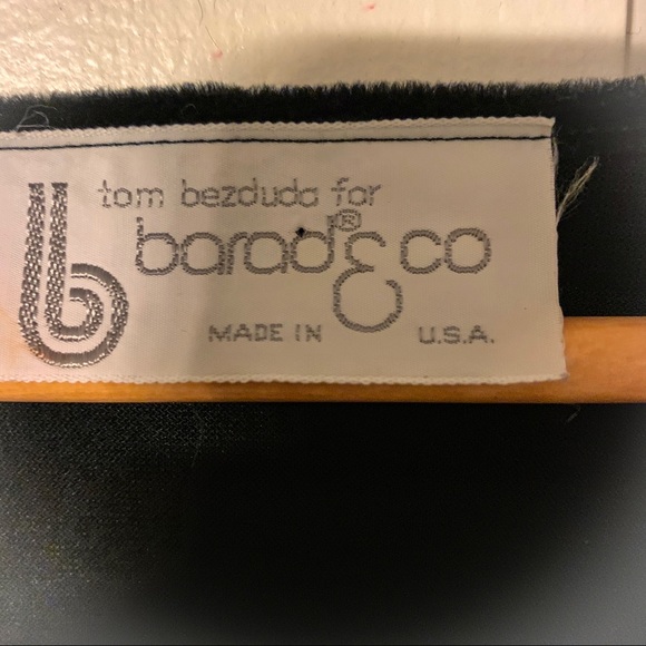 TOM BEZDUDA for Barad & Co. Vintage 70’s Flowy Black Sequin Top-Size Large - Picture 3 of 10